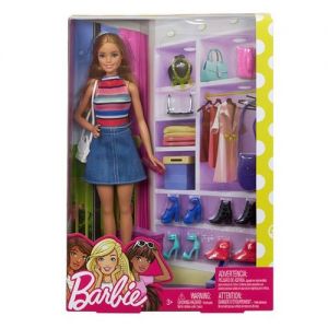 Lalka Barbie z Akcesoriami Garderoba FVJ42 Mattel