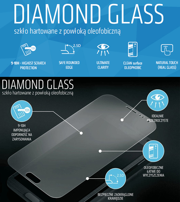 Szkło Hartowane MyScreen Diamond HTC One A9