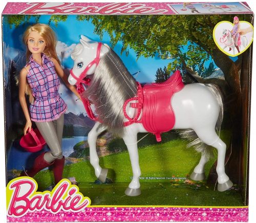 Lalka Barbie z koniem DHB68