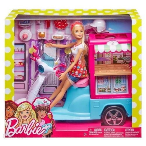 Lalka Barbie i jej mobilny bufecik FTF94
