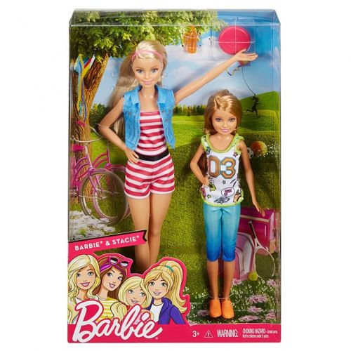 Lalka Barbie i Stacie - Na wycieczce - DWJ64