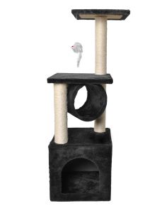 Drzewko Drapak Legowisko dla kota 90cm czarne