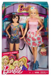 Lalka Barbie i Siostra Skipper DWJ65 Mattel