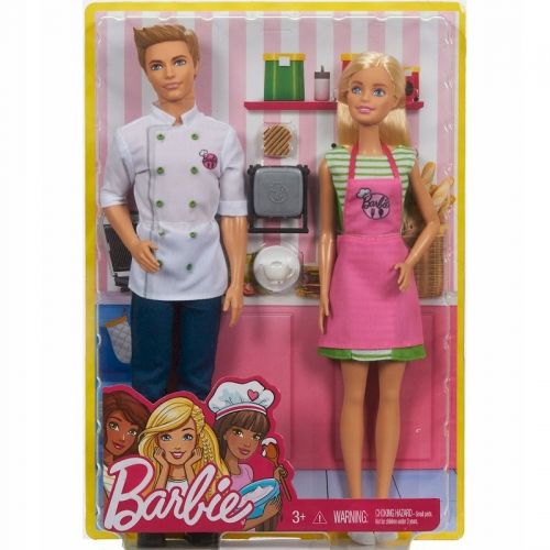 MATTEL Zestaw Lalka Barbie i Ken KUCHNIA FHP64