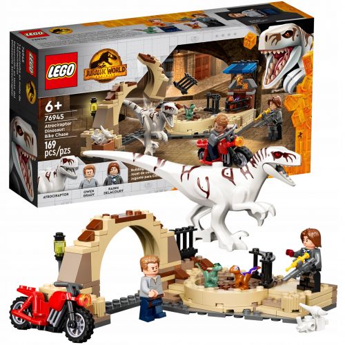 LEGO Jurassic World - Atrociraptor: pościg na motocyklu 76945