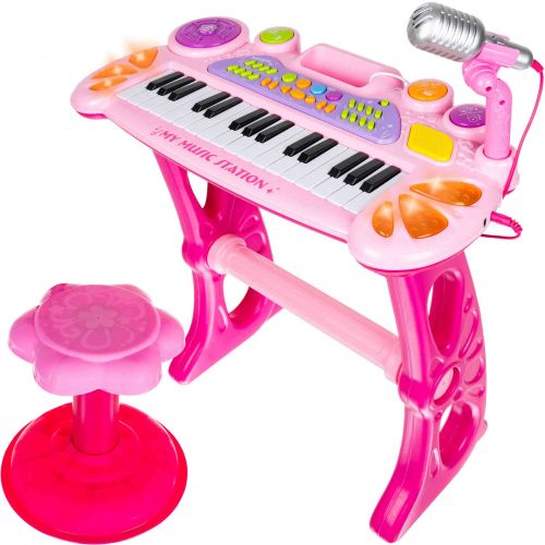 Pianino Keyboard dla Dzieci Organy Mikrofon Róż