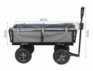 Wózek Wielozadaniowy Ogrodowy Stalowy 100L 350kg